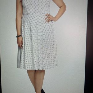 Torrid pinup rockabilly sweetheart polka dot swing dress